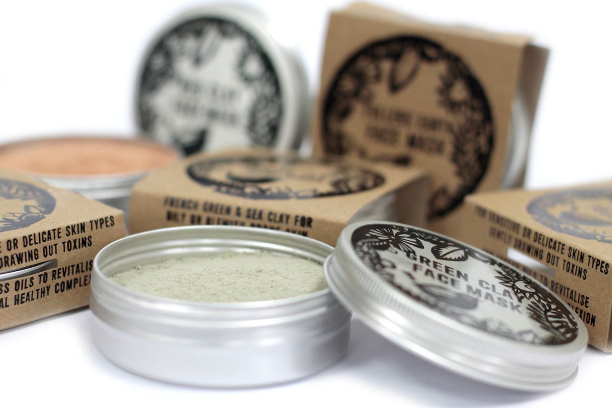 Agnes + Cat Green Clay Face Mask | Pore Purifying | Aluminium Tin | Handmade in the UK