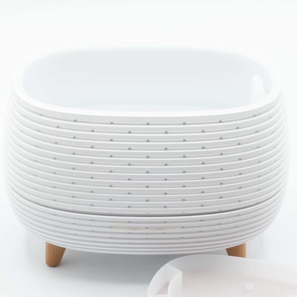 Ribbed Aroma Diffuser with Colour-Changing Light | 400ml Ultrasonic | Remote Control | Aromatherapy Home Gift