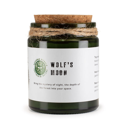Wolf's Moon Woodwick Soy Candle | Sage & Mintwood Mystical Home Fragrance Gift