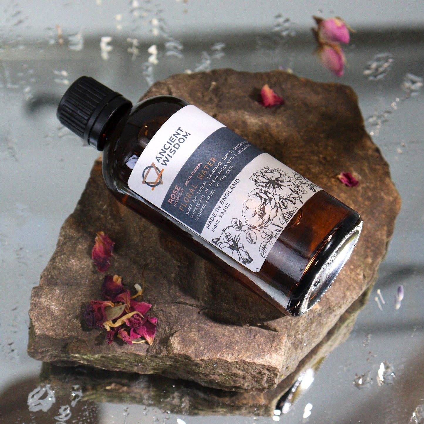 Rose Hydrolat Floral Water 100ml | Natural Aromatherapy Mist & Luxury Skin Toner