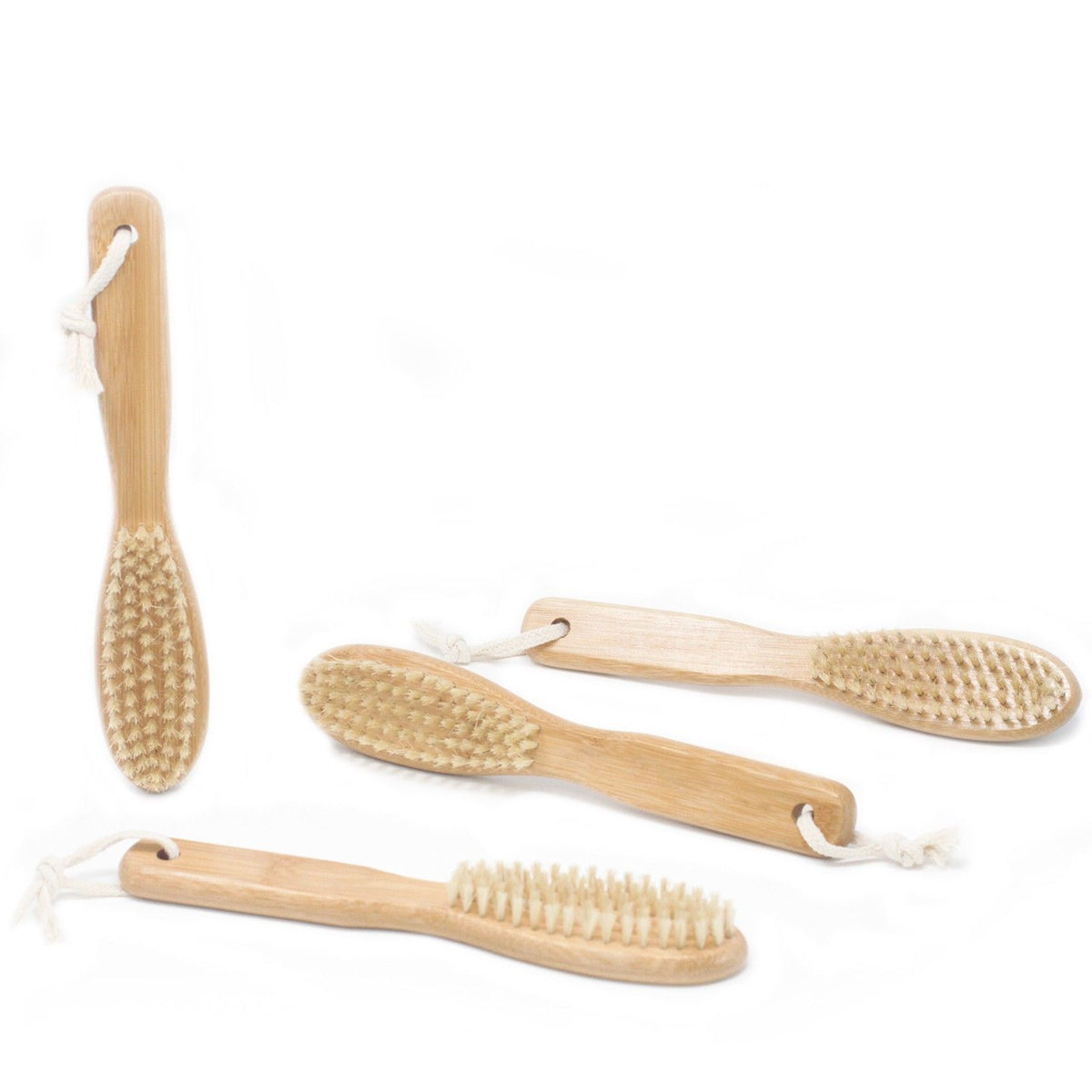 Natural Boar Hair Beard Brush | Bamboo & Pearwood | Grooming Gift for Him | Amber & Calm