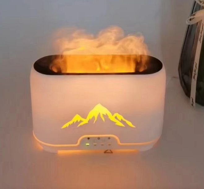 Himalayas Aroma Diffuser | USB-C | Remote Control | Flame Effect | Wellness Gift