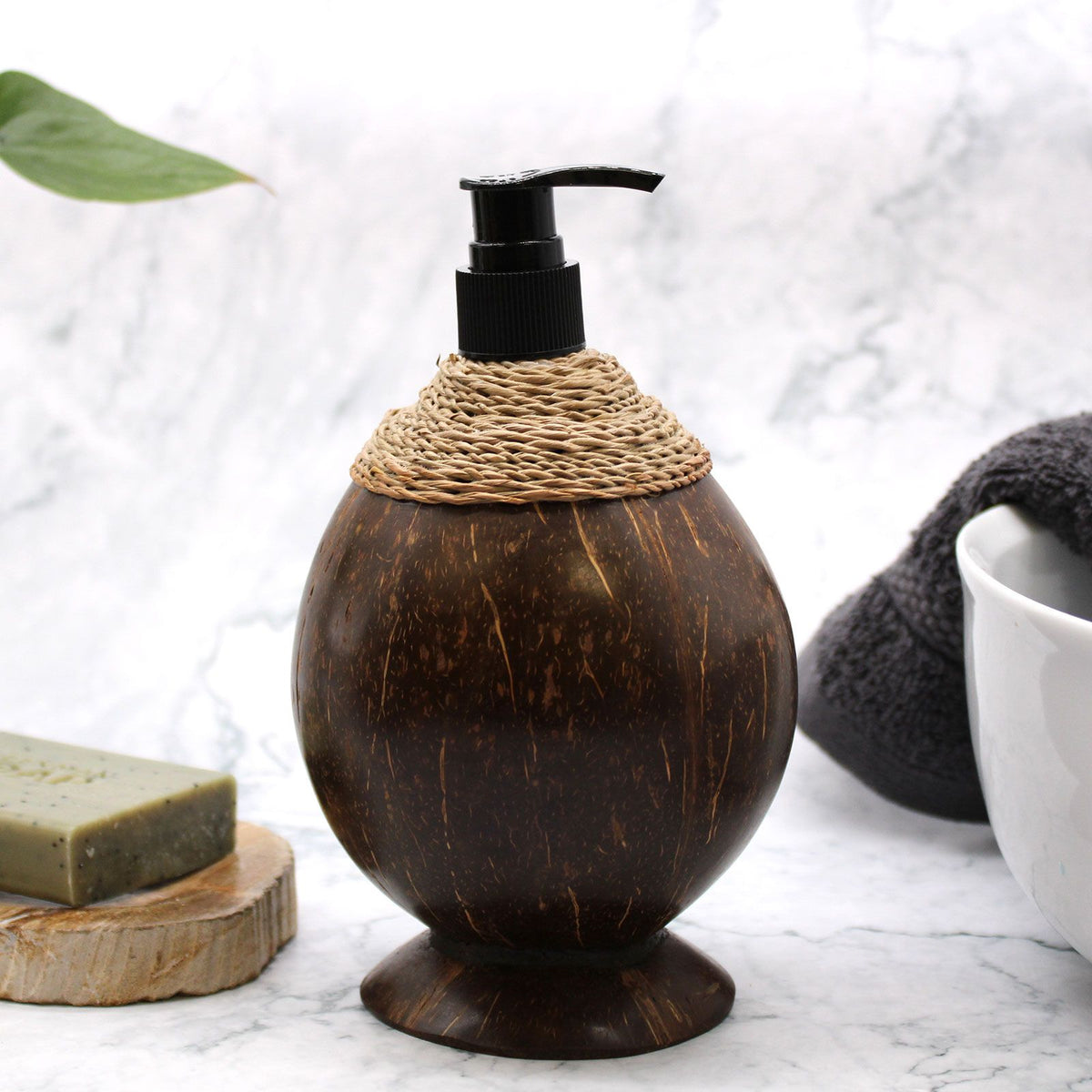 Natural Teak Wood Soap Dispenser 150ml | Eco Luxury Bathroom Accessory | Sustainable Home Gift