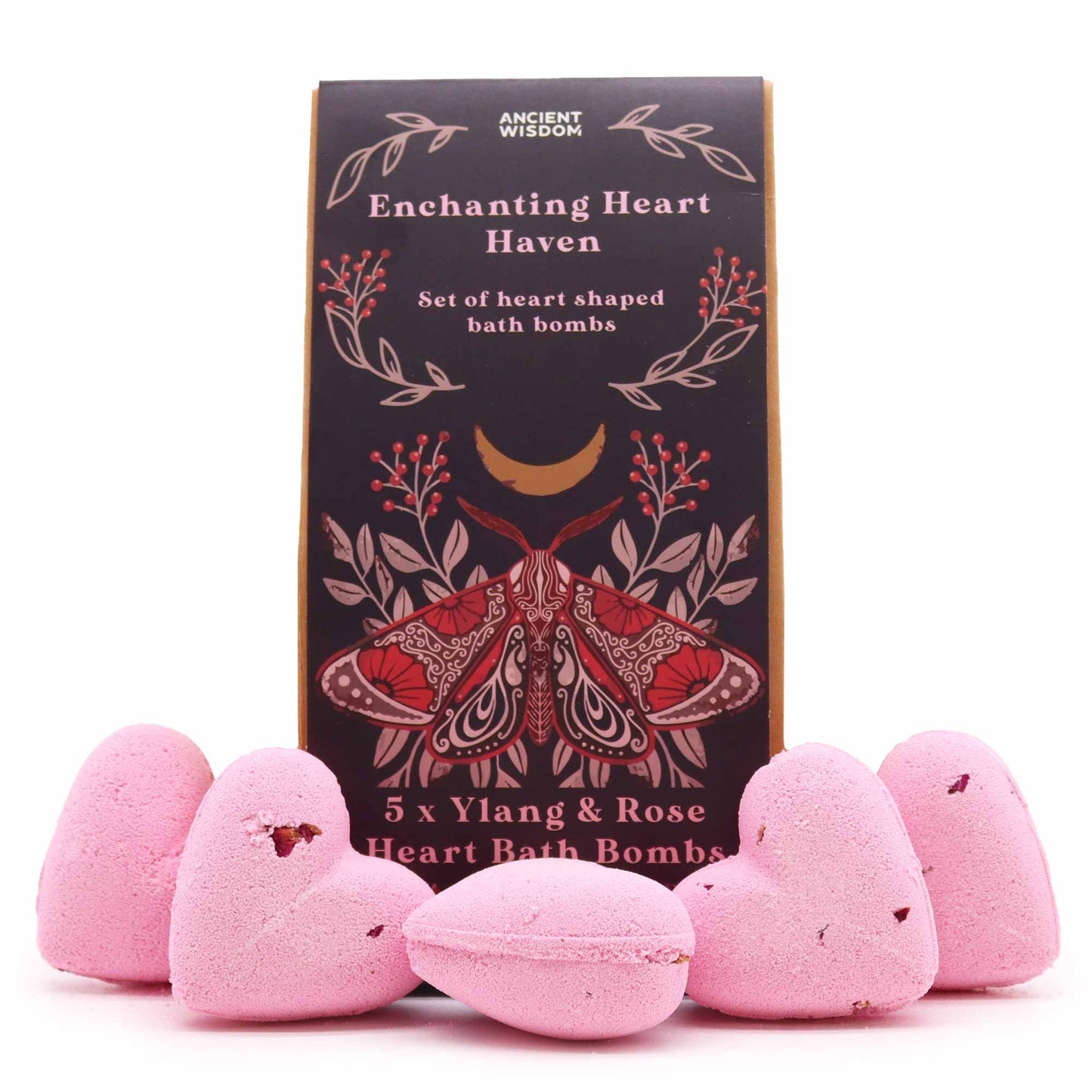 Enchanting Heart Heaven Bath Heart Gift Set | Ylang & Rose | Vegan Valentine's Gift