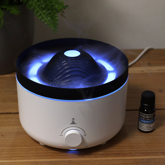 Large Volcano Effect Aroma Diffuser 560ml | Colour Changing LED Humidifier Gift