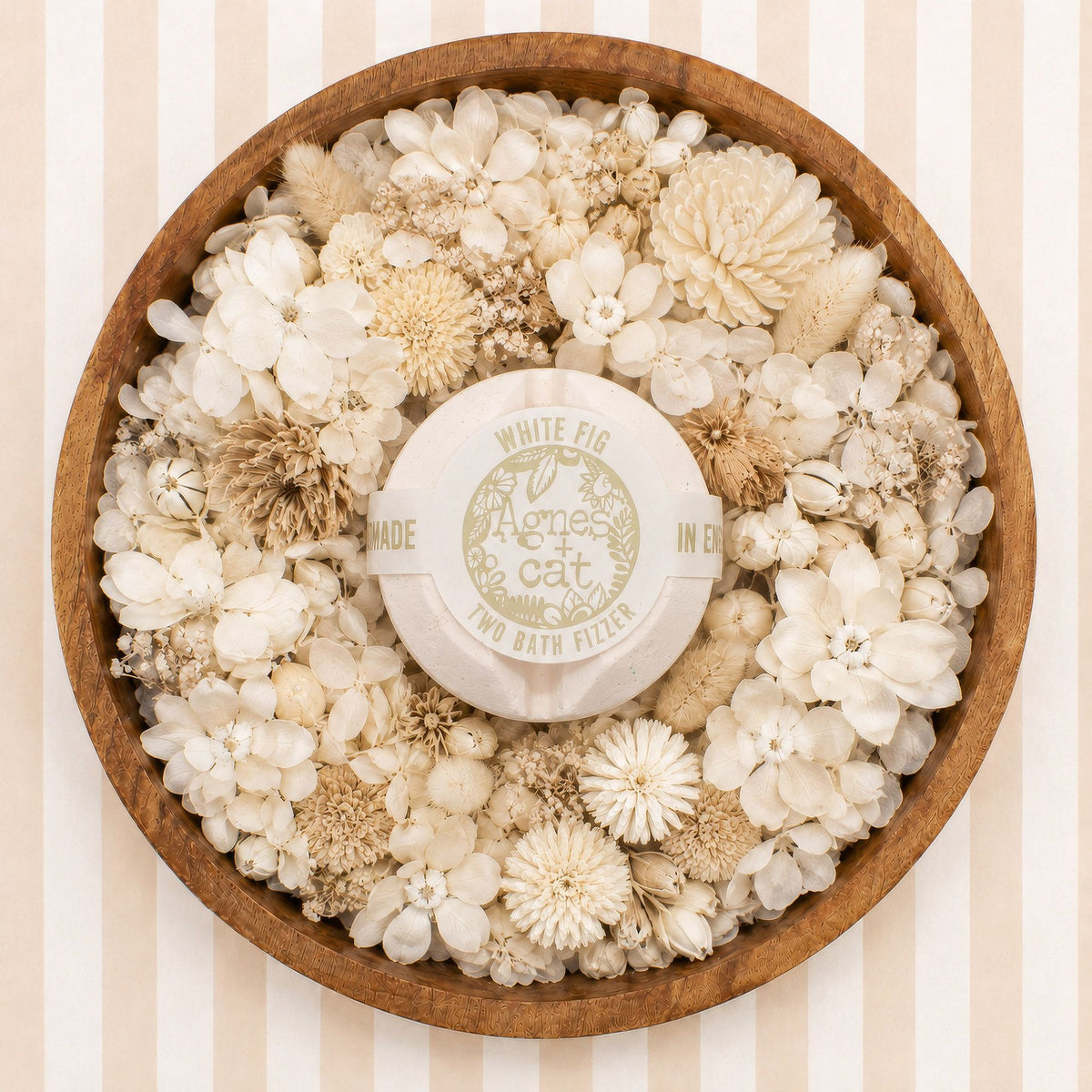Agnes & Cat Berry & Fig Bath Fizzer Gift Set | 3 Large Fizzers | Luxury Vegan Fruity Bath Gift