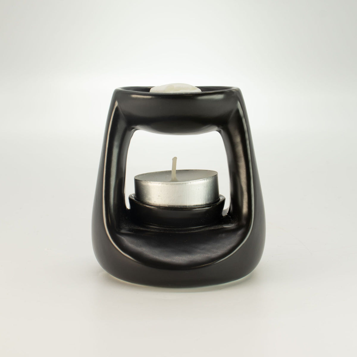 Ceramic Zen Oil Burner - Small Classic - Matt Black