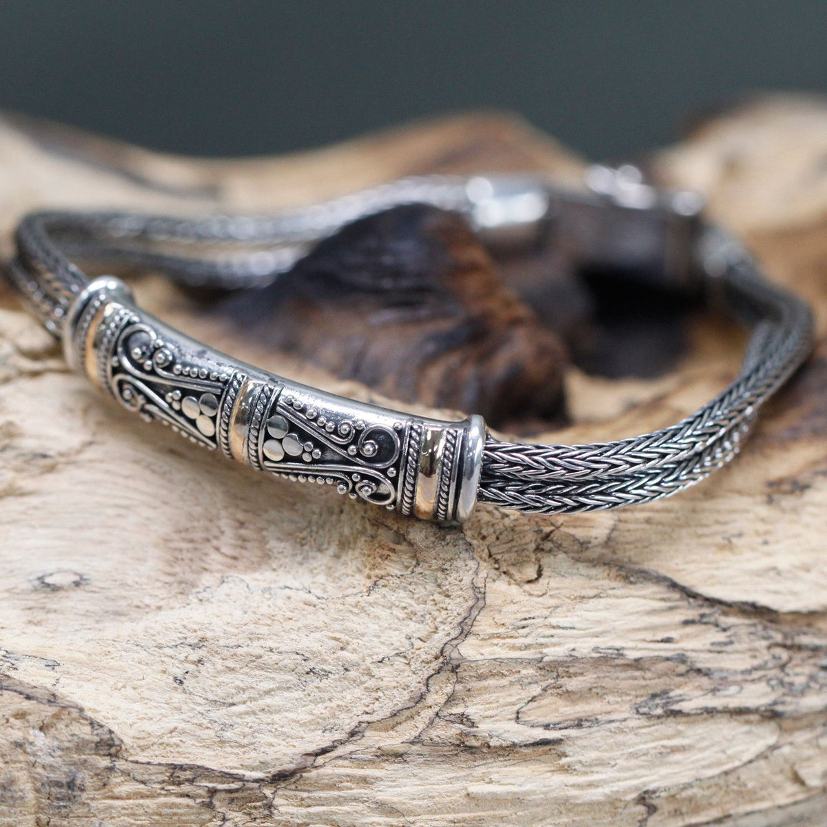 Twin Chain Bracelet — 18k Gold & 925 Silver | Handmade in Indonesia | Unisex