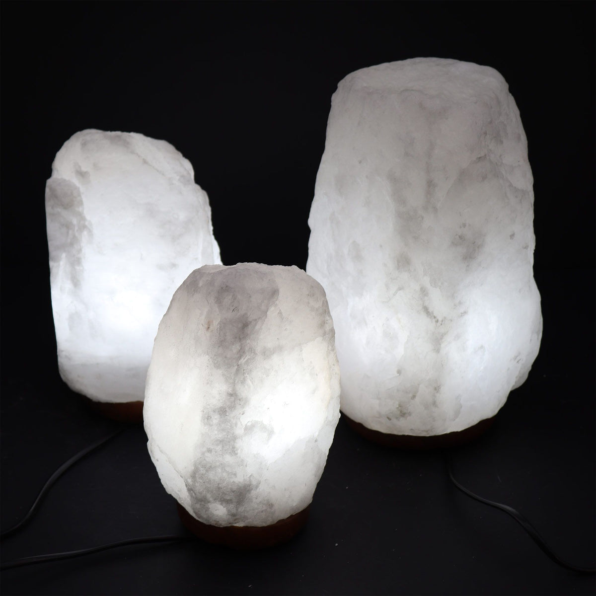 Crystal Rock Himalayan Salt Lamp | 8-10kg | Natural Air Purifier | Wellness Home Gift