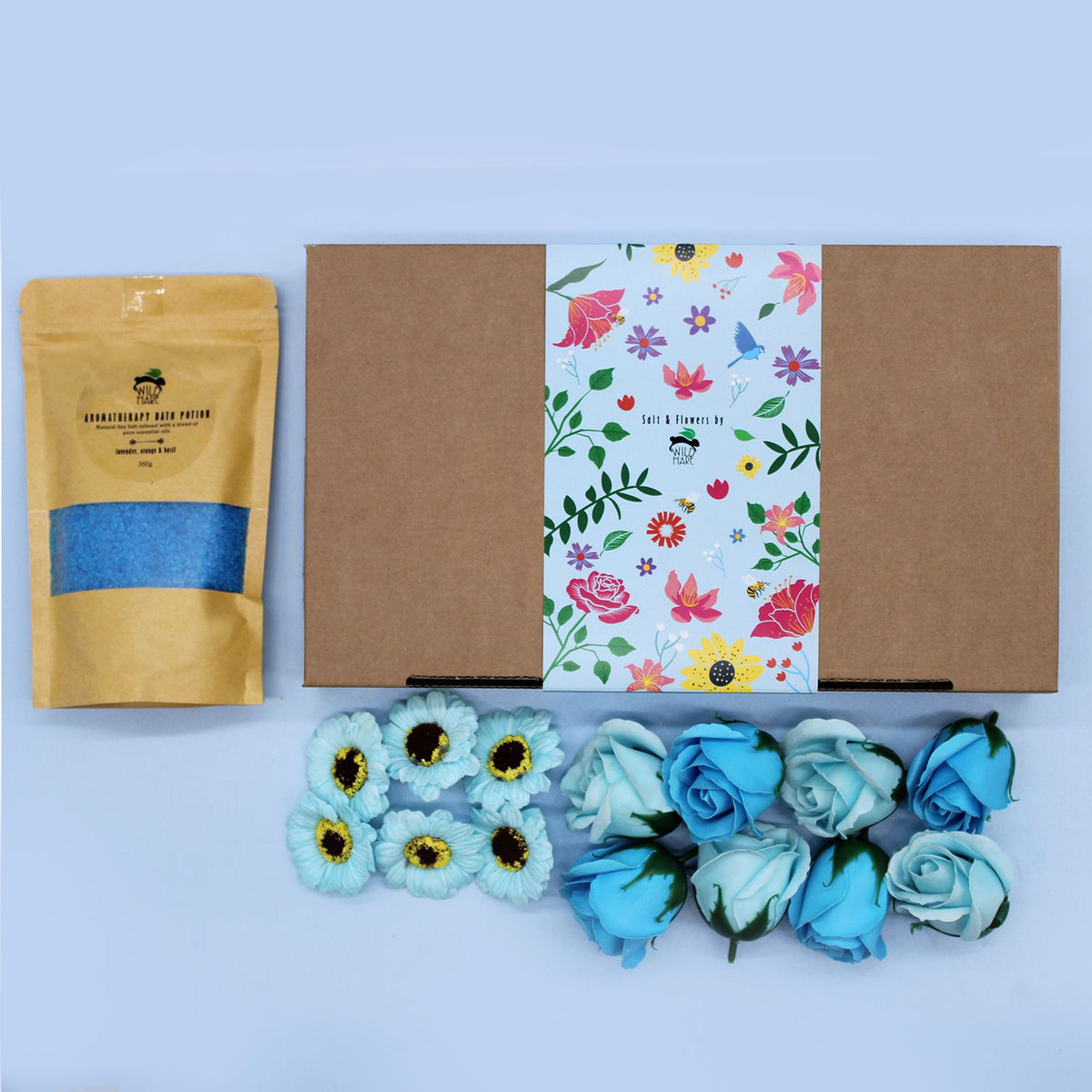 Total Unwind Salt Soak Gift Set | Lavender, Orange & Basil | Luxury Relaxing Bath Gift