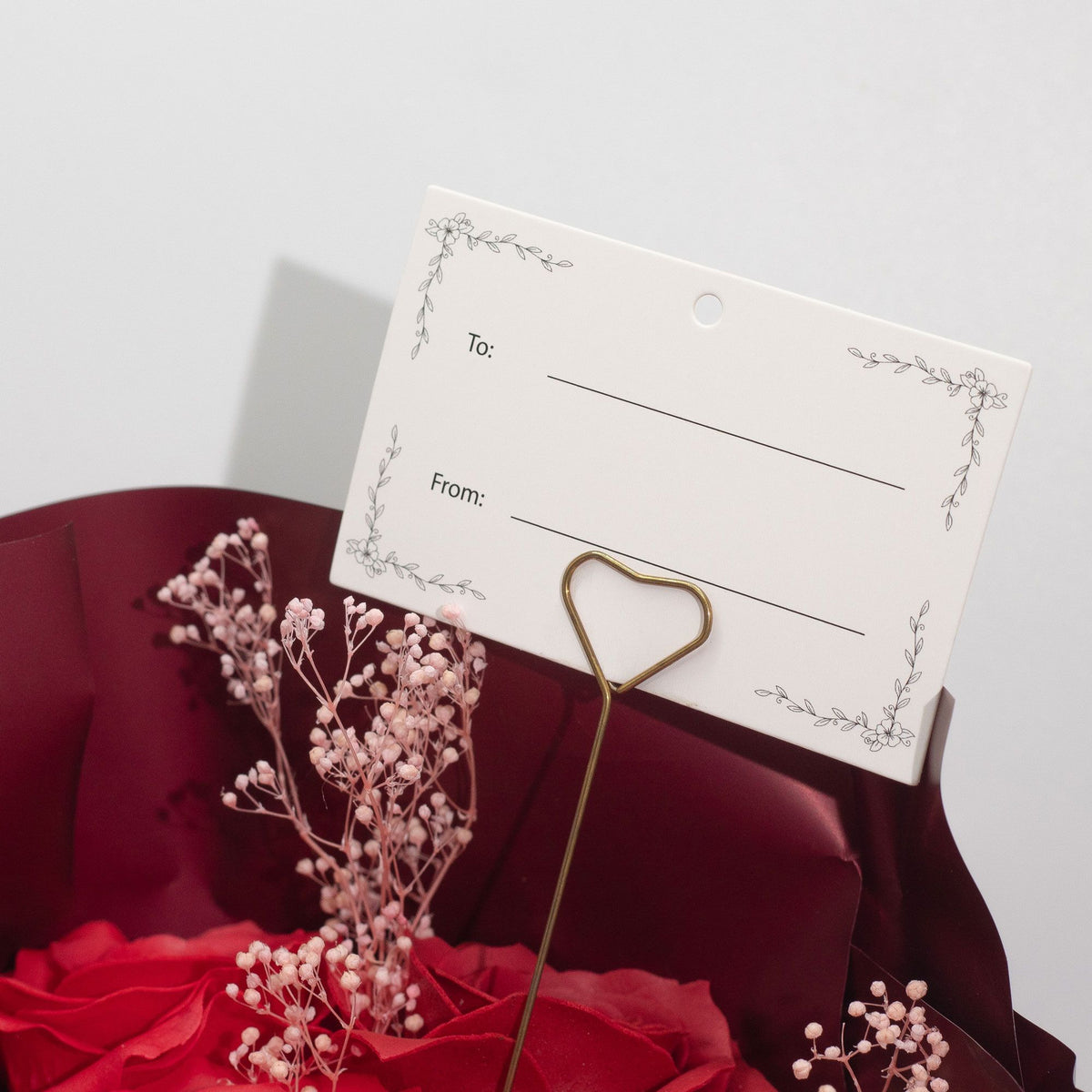 Love is Eternal Red Roses Bouquet Gift Card | Romantic Gift | Valentine's & Anniversary