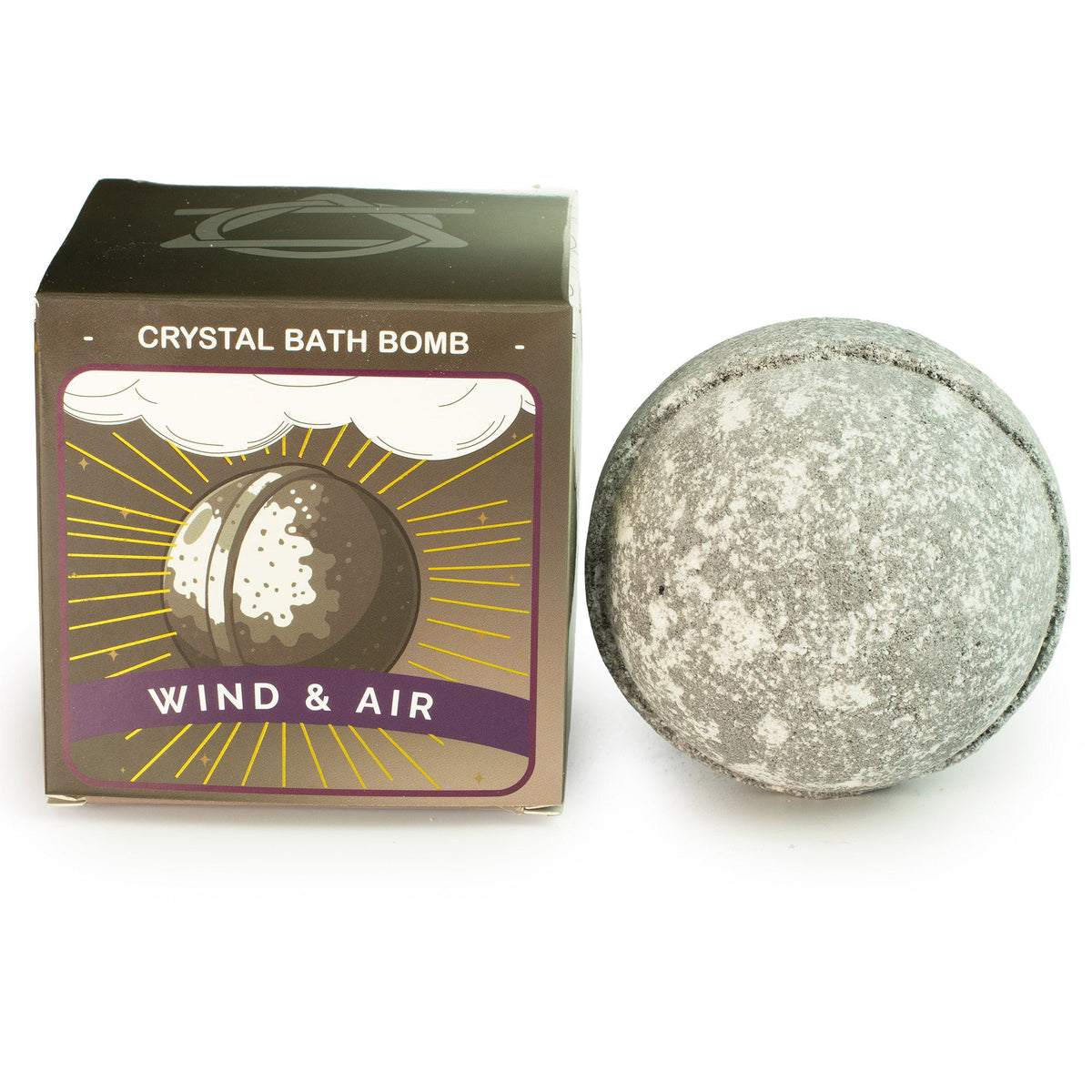 Crystal Bath Bomb | Air Element | Real Gemstone Inside | Handmade in the UK | Gift for Her