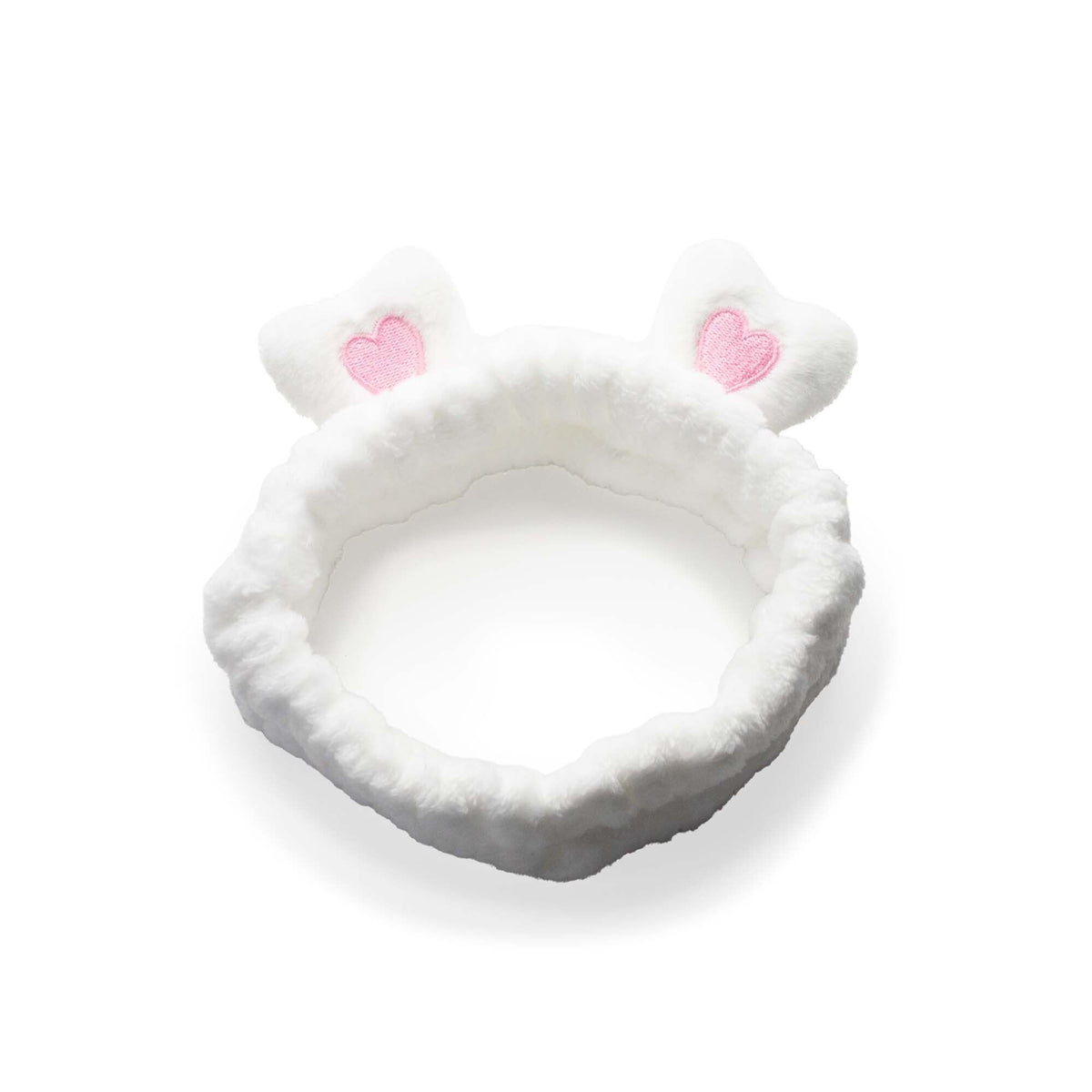 Cute Makeup Headbands | Hearts & Ears | Set of 5 | Soft Flannel | Amber & Calm