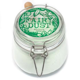 Agnes & Cat Rhubarb Fairy Dust Bath Powder | 500g | Vegan Luxury Fruity Bath Gift