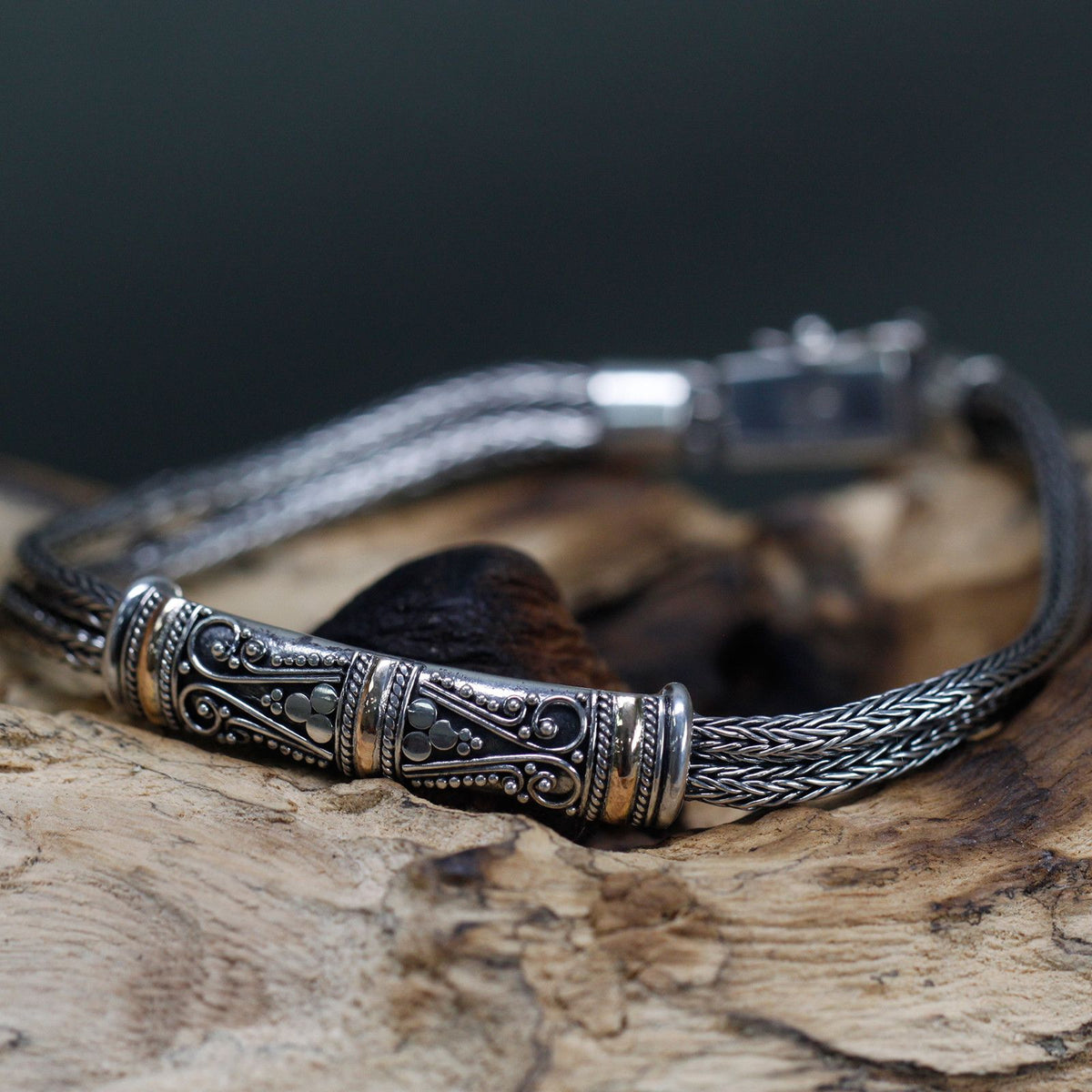 Twin Chain Bracelet — 18k Gold & 925 Silver | Handmade in Indonesia | Unisex
