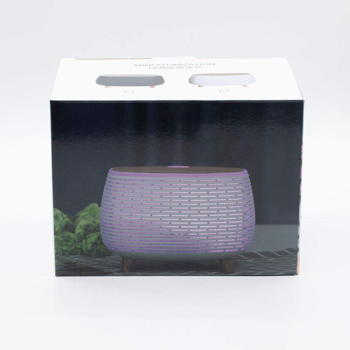Ribbed Aroma Diffuser with Colour-Changing Light | 400ml Ultrasonic | Remote Control | Aromatherapy Home Gift