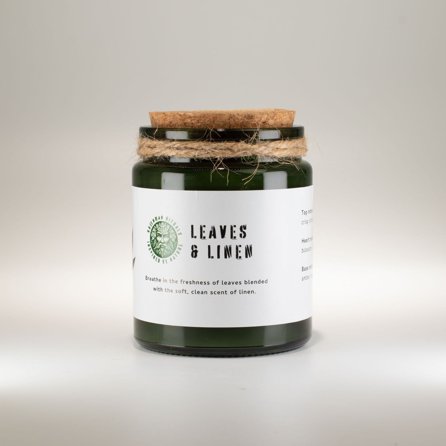 Leaves & Linen Woodwick Soy Candle | Sage & Mintwood Clean Home Fragrance Gift