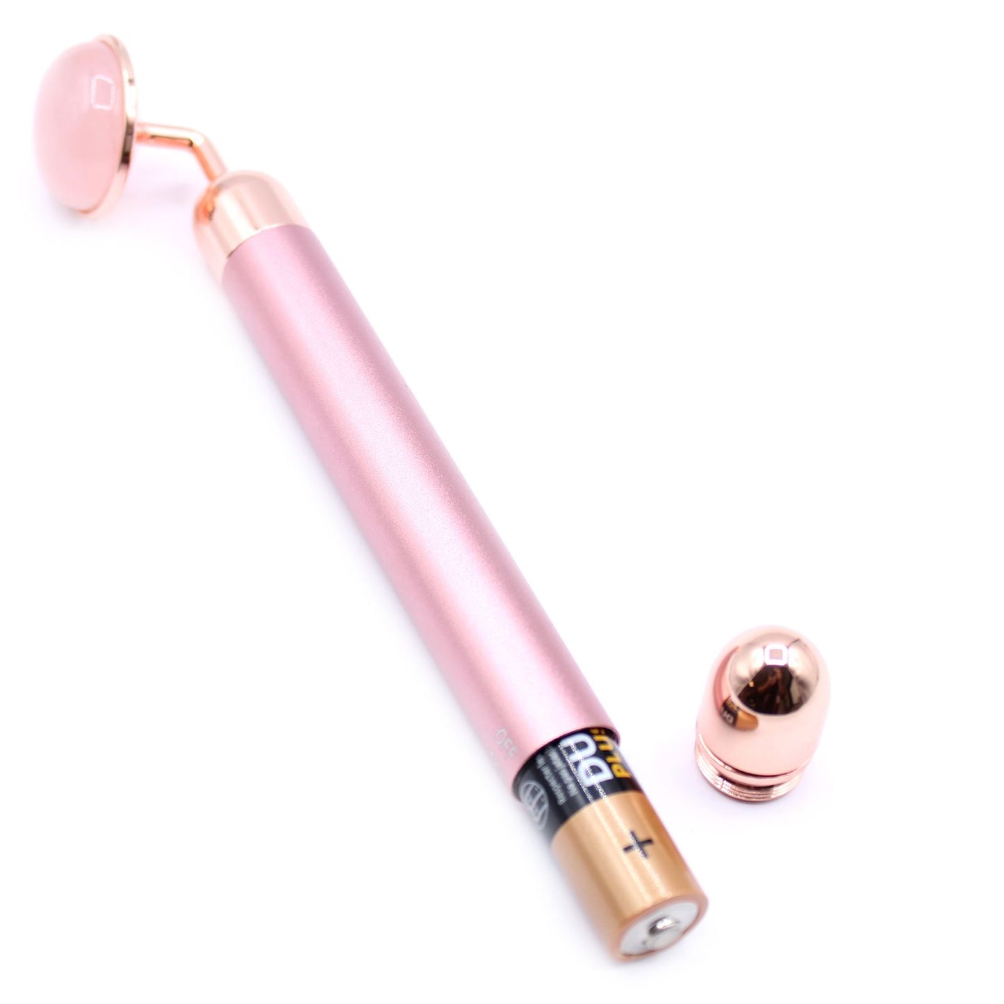 Rose Quartz Gemstone Vibration Pad | Facial Massage Tool | Skincare Gift | Amber & Calm