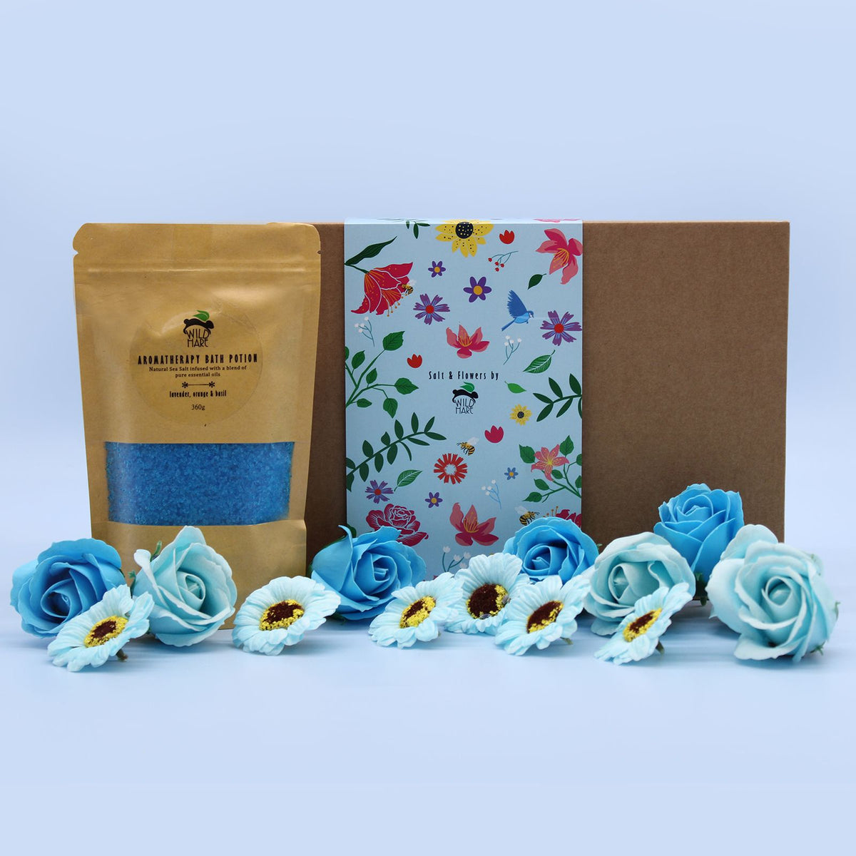 Total Unwind Salt Soak Gift Set | Lavender, Orange & Basil | Luxury Relaxing Bath Gift
