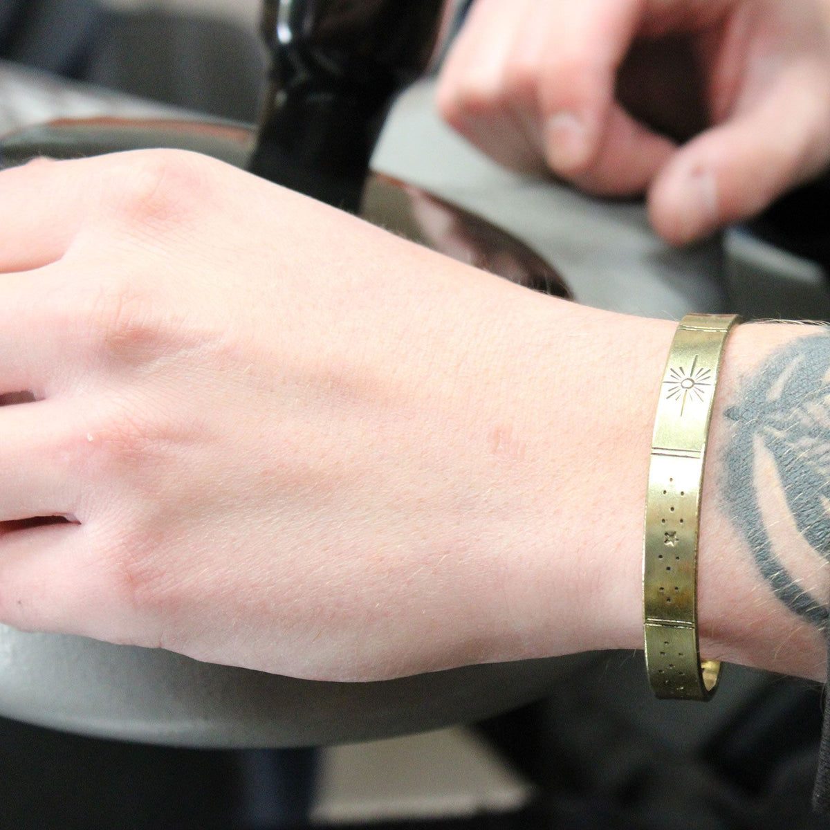 Copper Inspiration Bracelet — Galaxy Design | Handmade in Nepal