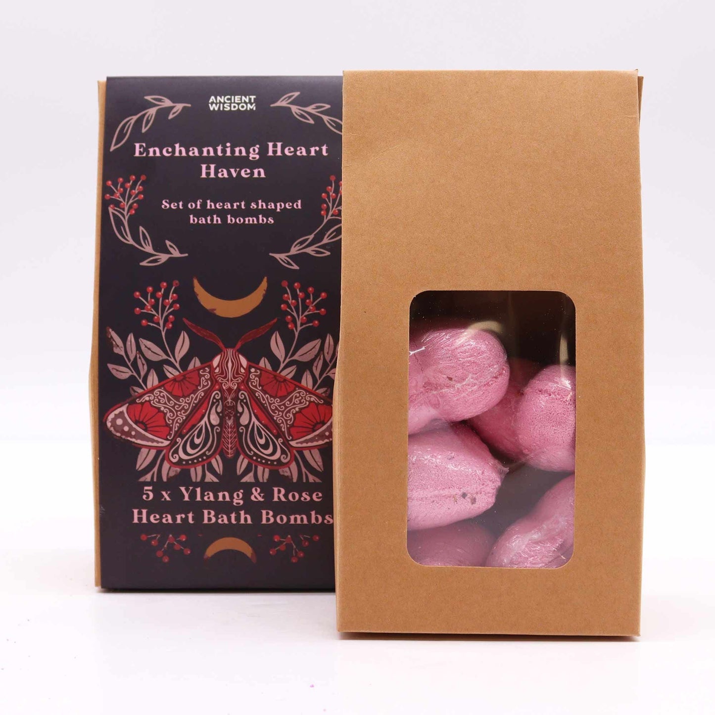 Enchanting Heart Heaven Bath Heart Gift Set | Ylang & Rose | Vegan Valentine's Gift