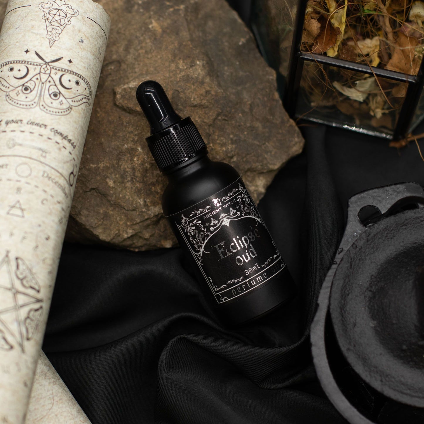 Ancient Witch Eclipse Oud Perfume Oil | Dark Smoky Oud Fragrance | Amber & Calm