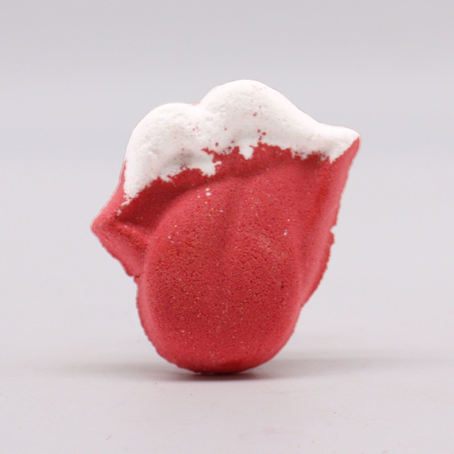 Lips Bath Bomb | Raspberry & Pomegranate | 60g | Vegan Fun Bath Gift | Handmade in UK | Stocking Filler