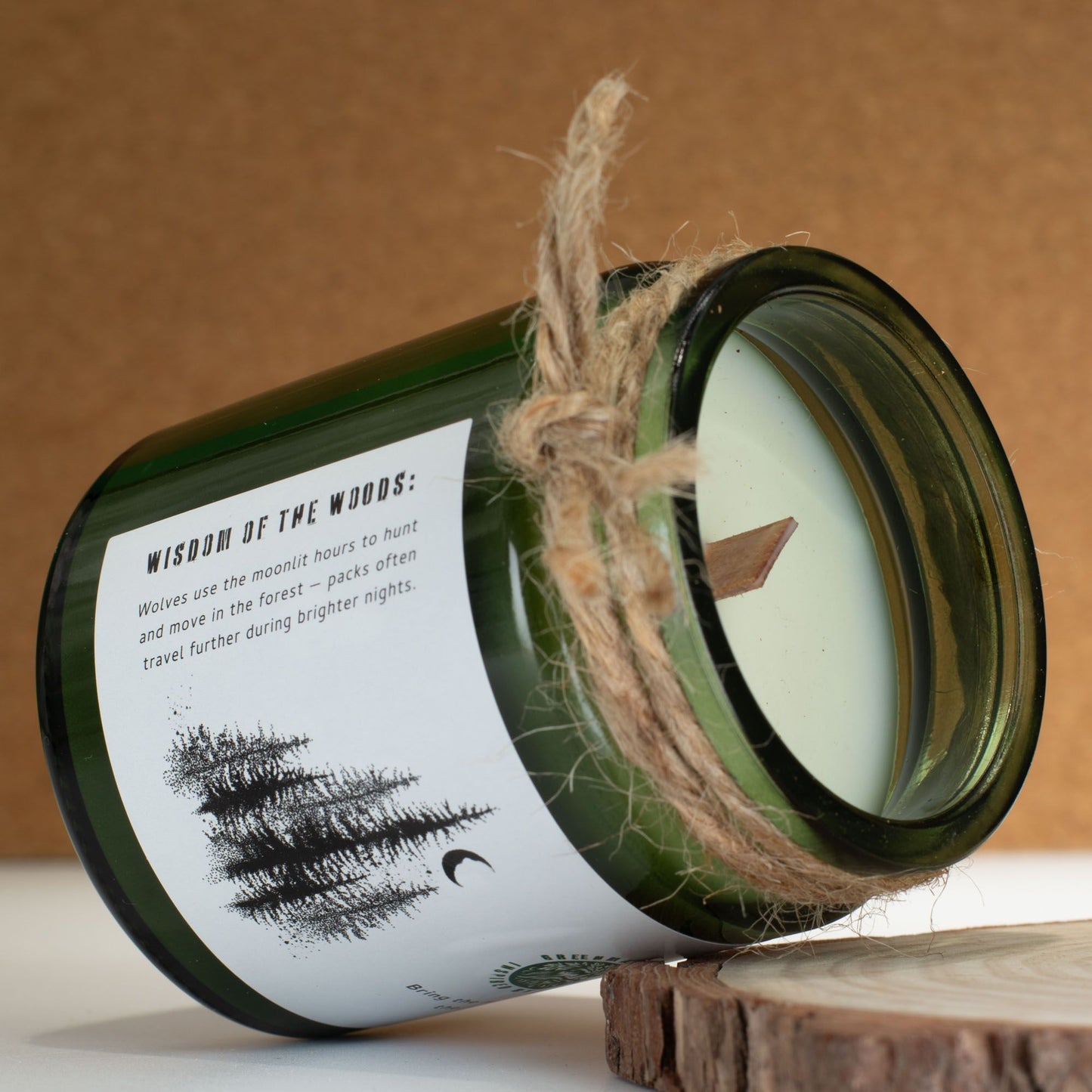 Wolf's Moon Woodwick Soy Candle | Sage & Mintwood Mystical Home Fragrance Gift
