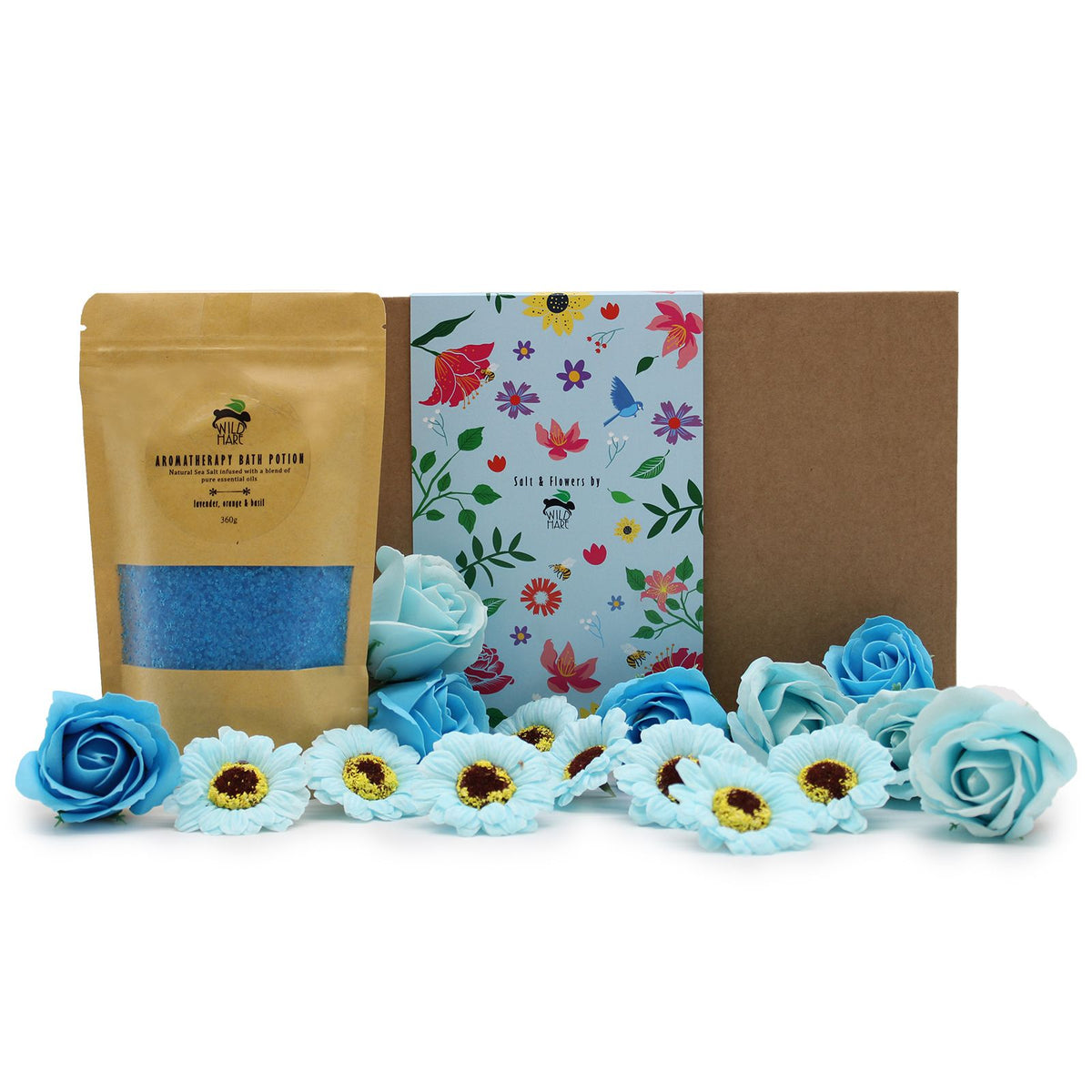 Total Unwind Salt Soak Gift Set | Lavender, Orange & Basil | Luxury Relaxing Bath Gift