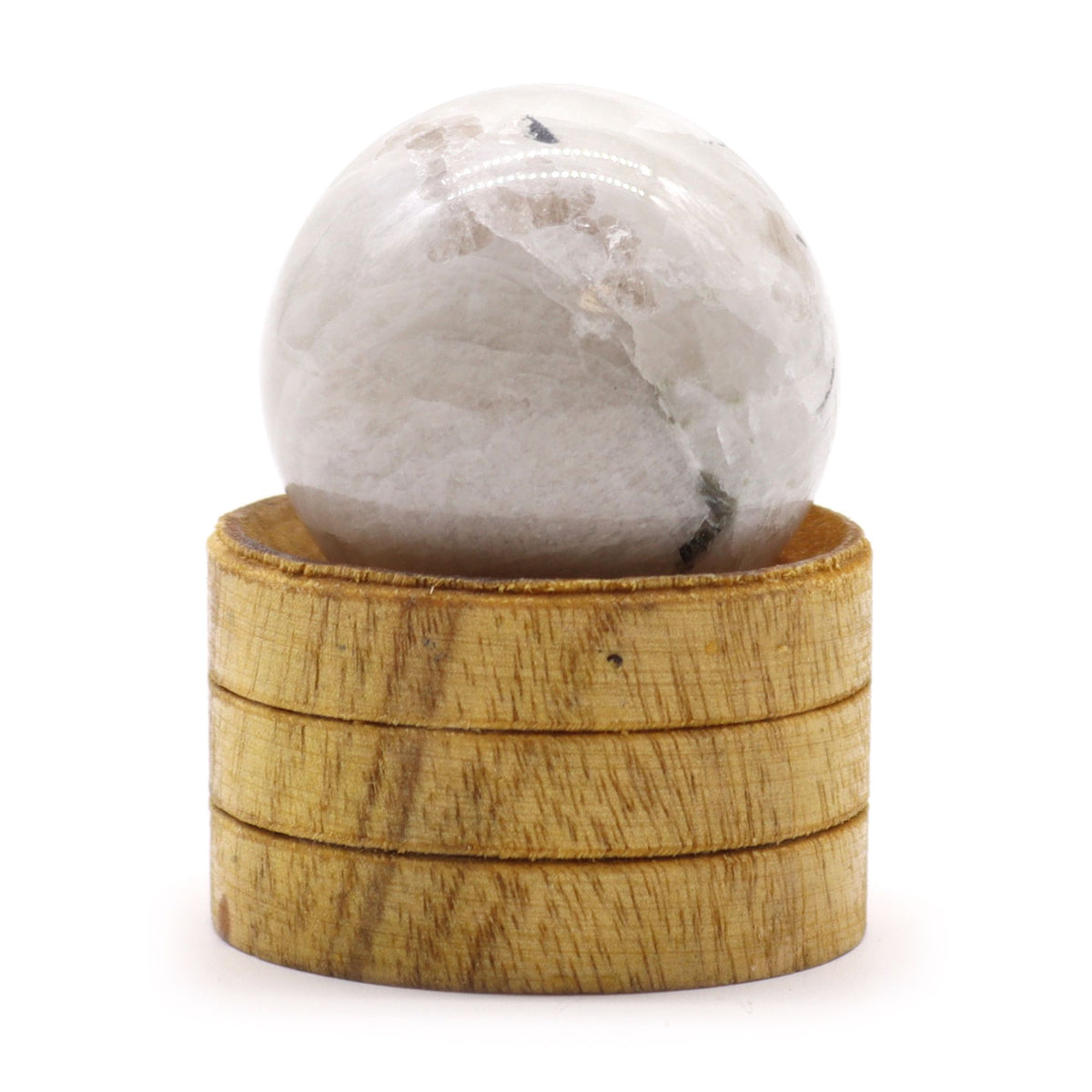 Indian Moonstone Crystal Sphere | 40mm | With Stand | Healing Crystal Gift