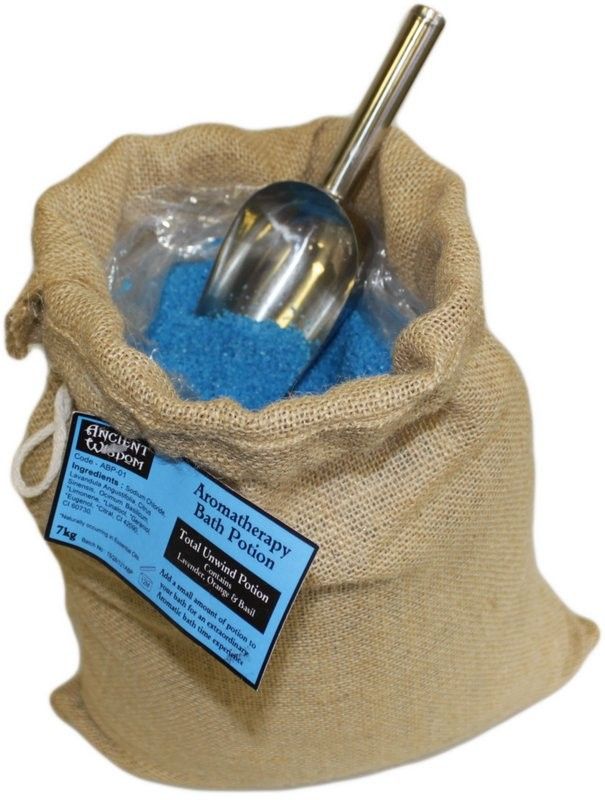 Total Unwind Bath Potion | 7kg Hessian Sack | Luxury Aromatherapy Bath Soak | Made in UK