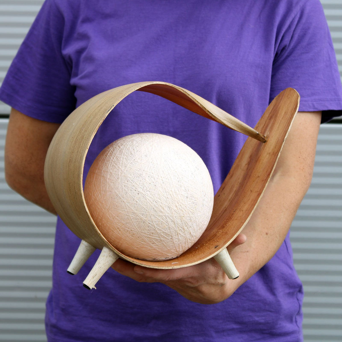 Natural Coconut Lamp | Natural Wrapover | Eco Ambient Lighting | Boho Home Gift