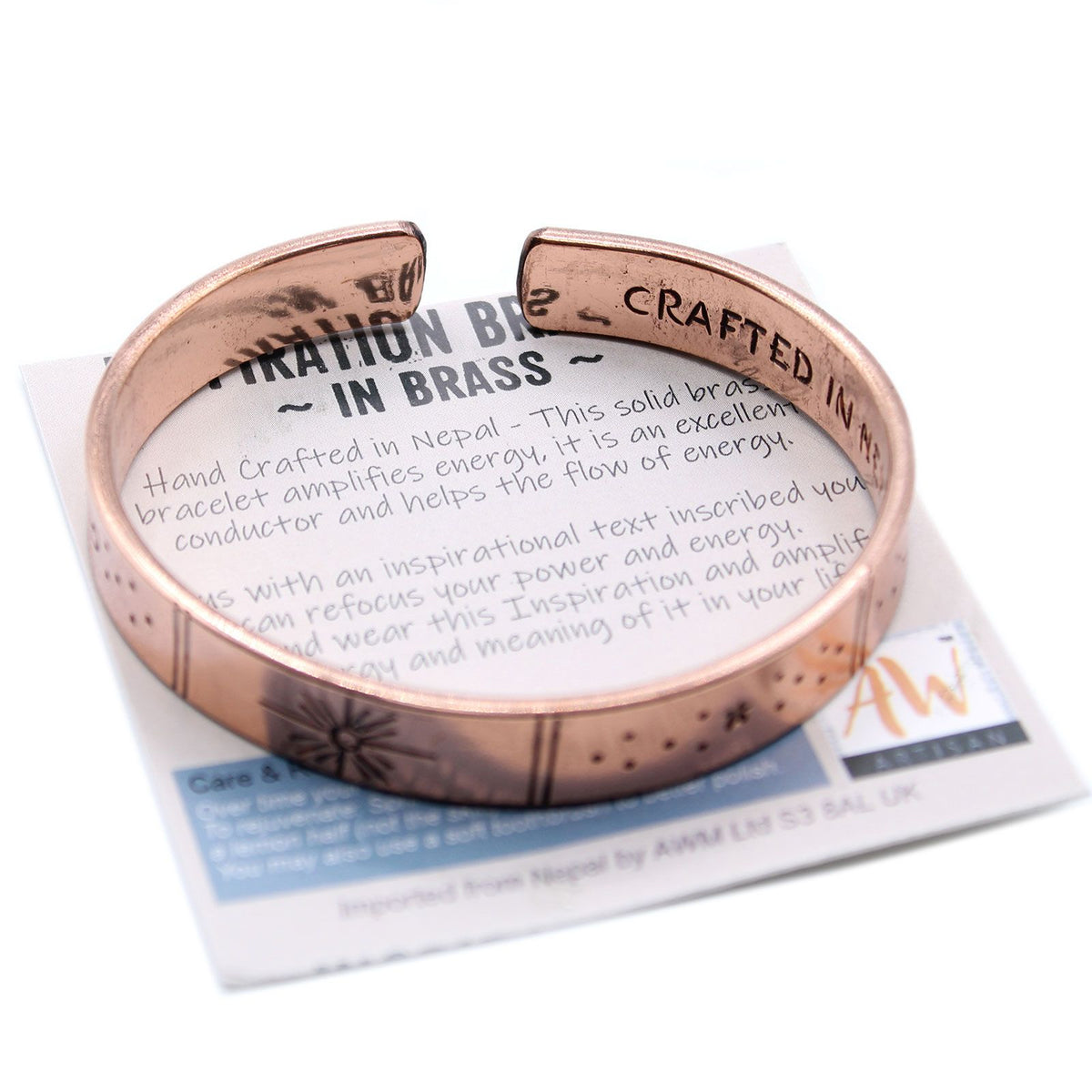 Copper Inspiration Bracelet — Galaxy Design | Handmade in Nepal