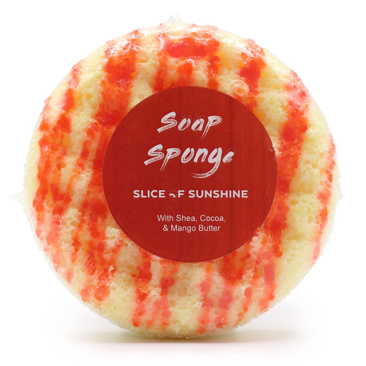 Butter Bubble Soap Sponge | Slice of Sunshine | Shea & Mango Butter | Exfoliating | Handmade in the UK