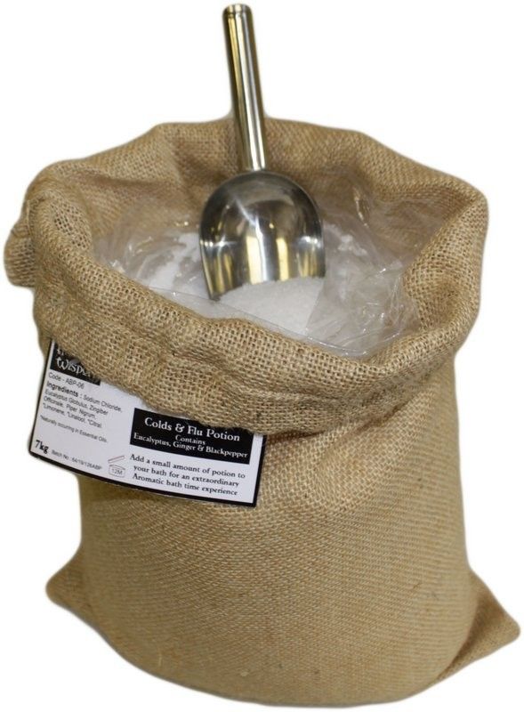 Winter Wellness Bath Potion | 7kg Hessian Sack | Warming Aromatherapy Bath Soak | Made in UK