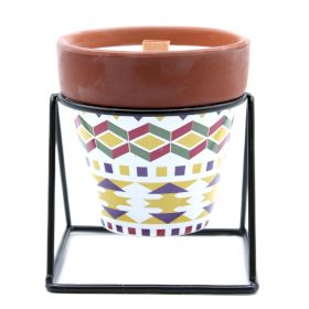 Geranium Herb Garden Candle | Wooden Wick Home Fragrance Gift