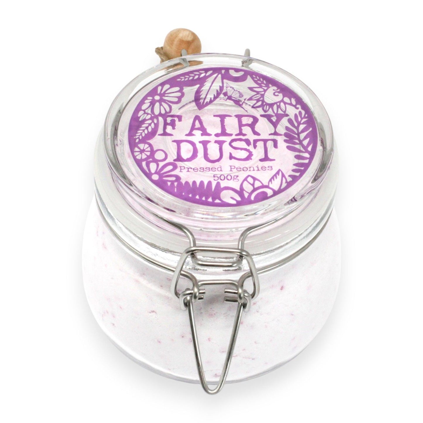 Agnes & Cat Pressed Peonies Fairy Dust Bath Powder | 500g | Vegan Luxury Floral Bath Gift