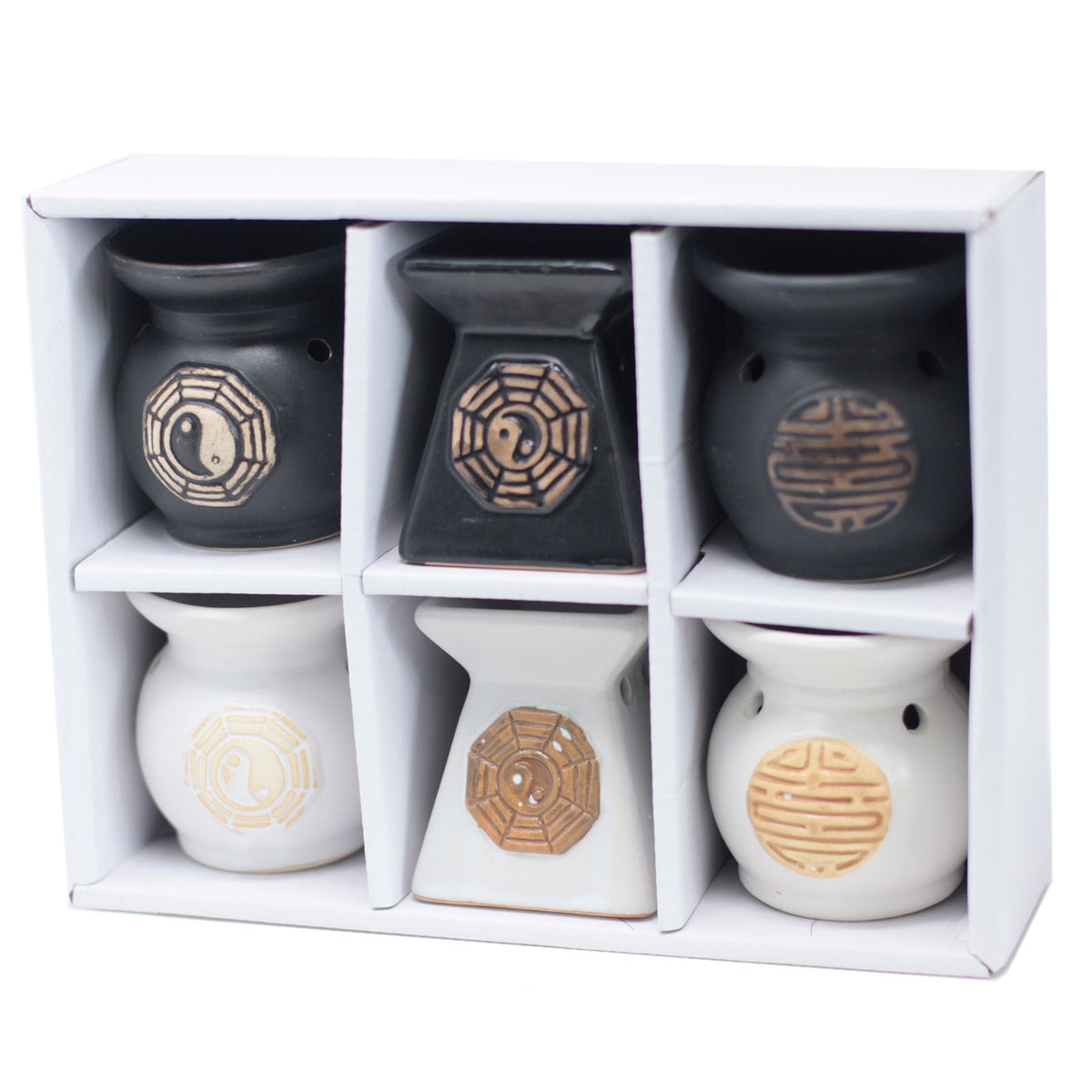 Yin Yang Ceramic Oil Burner | Spiritual Wax Melt & Aromatherapy Gift