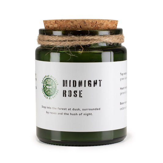 Midnight Rose Woodwick Soy Candle | Sage & Mintwood Dark Floral Home Fragrance Gift