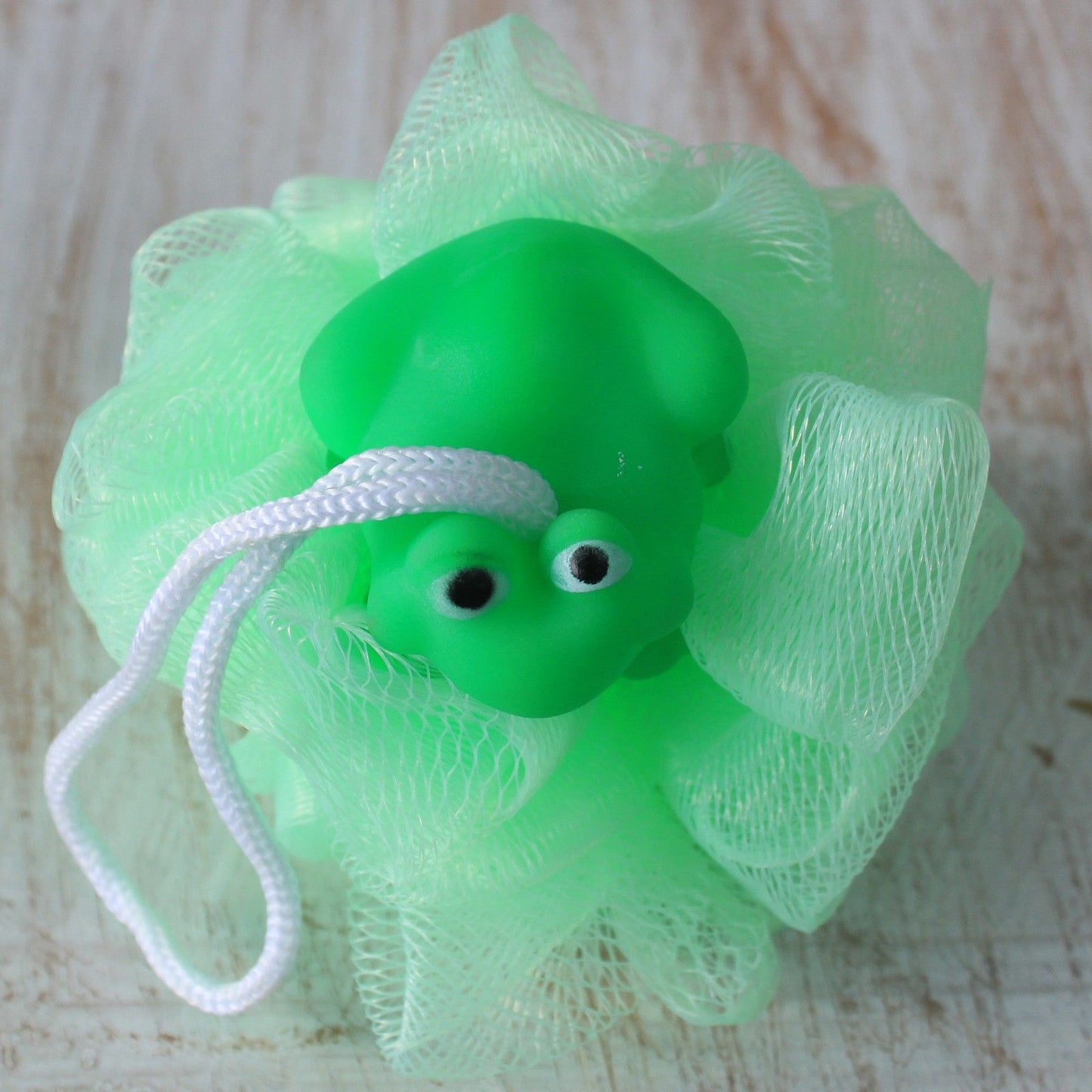 Squeaky Bath Scrunchie | Fun Novelty Body Scrubber | 30g | Amber & Calm