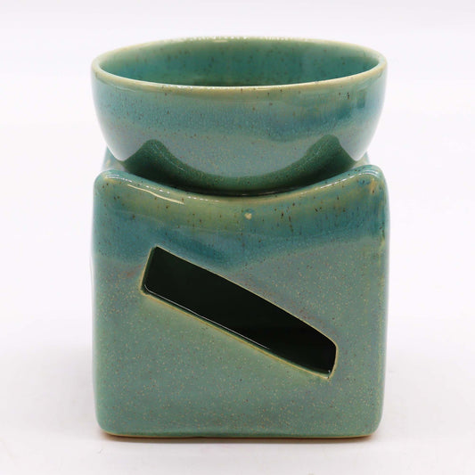 Lucky Coin Jade Oil Burner | Feng Shui Wax Melt & Aromatherapy Gift