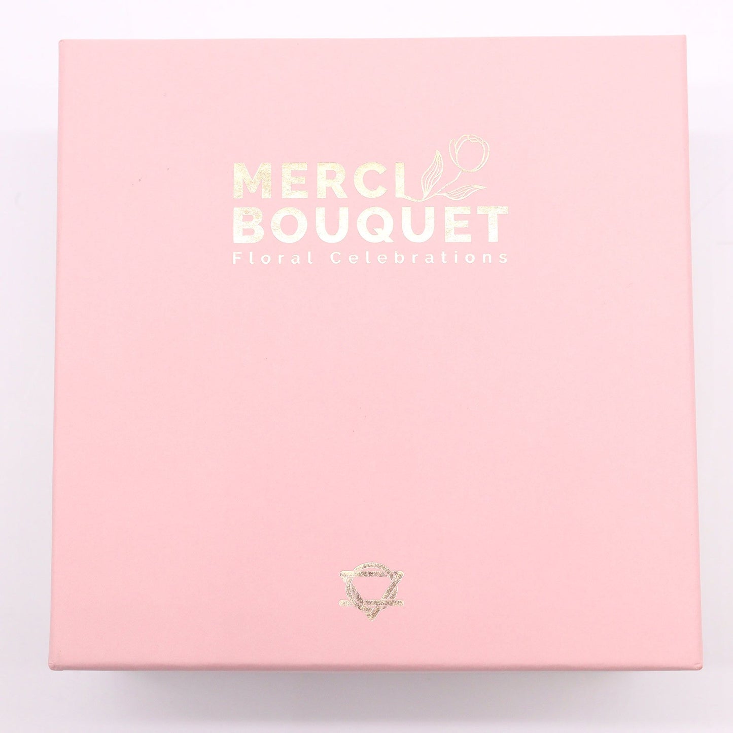 Baby Blessings Pink Soap Flower Square Gift Box | Baby Shower Gift | Amber & Calm