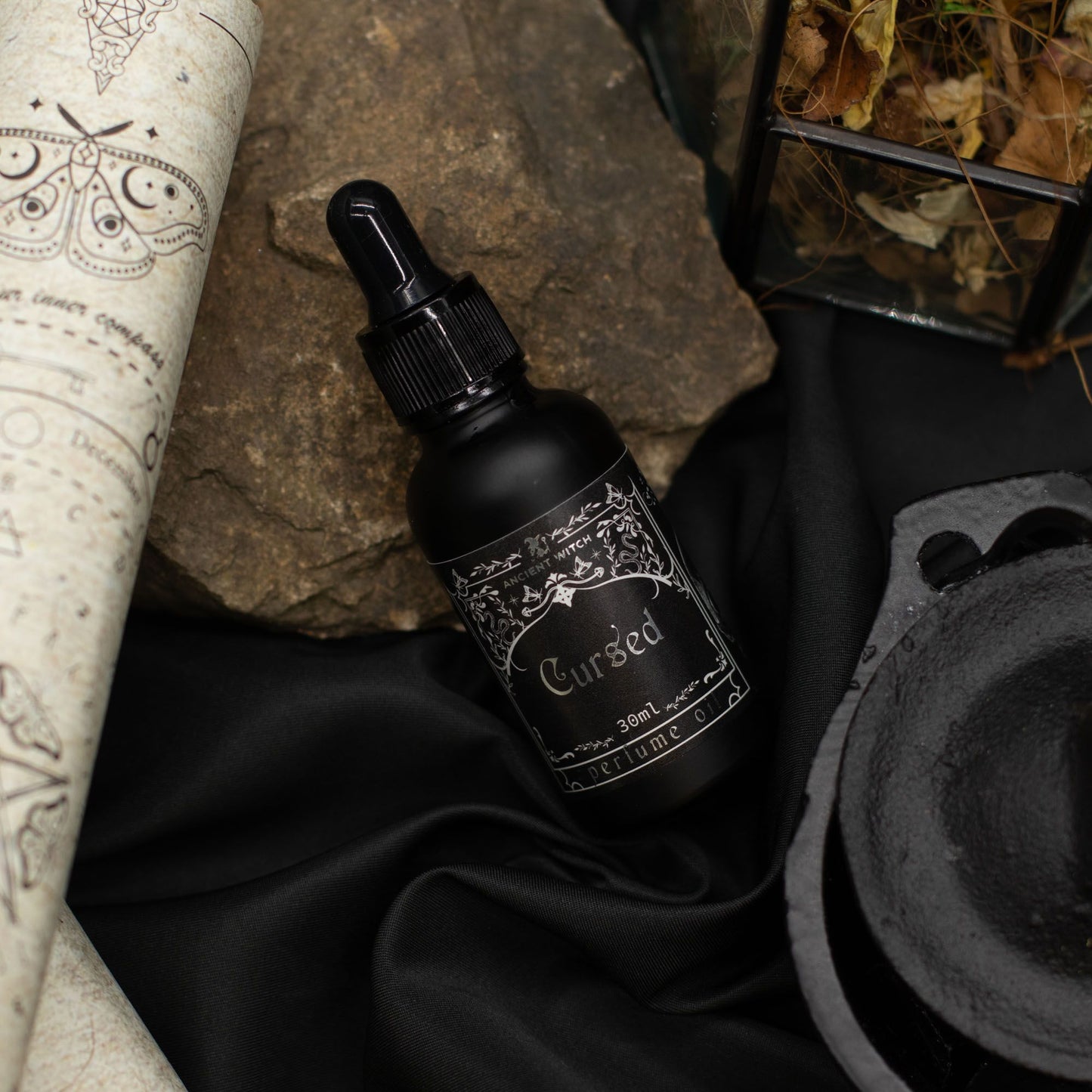 Ancient Witch Cursed Perfume Oil | Dark Spicy Fragrance | Black Pepper & Amber