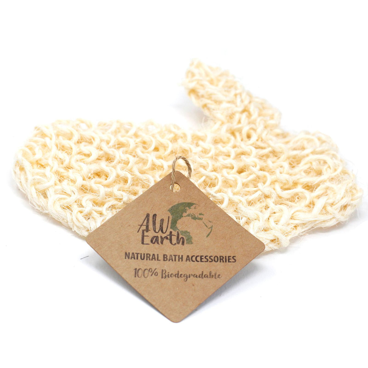 Sisal Exfoliating Glove & Body Scrub | Natural Bath Mitt | Amber & Calm