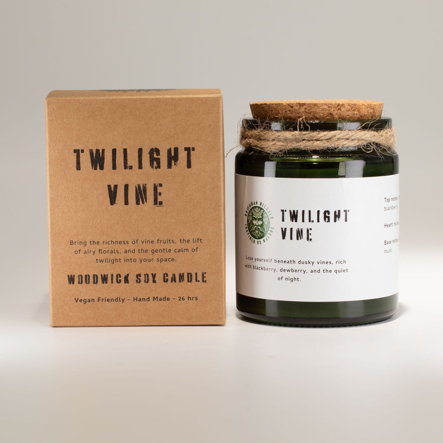 Twilight Vine Woodwick Soy Candle | Sage & Mintwood Natural Home Fragrance Gift
