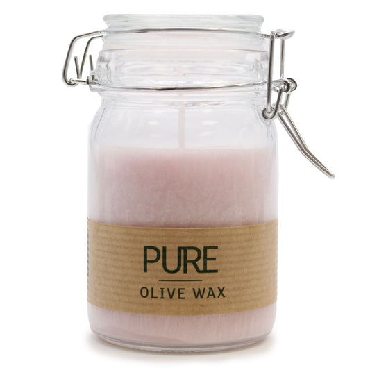 Pure Olive Wax Jar Candle – Antique Rose | Natural Home Fragrance Gift