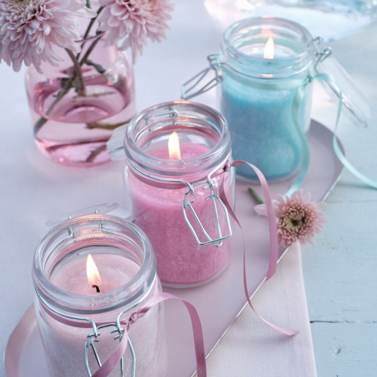 Pure Olive Wax Jar Candle – Antique Rose | Natural Home Fragrance Gift