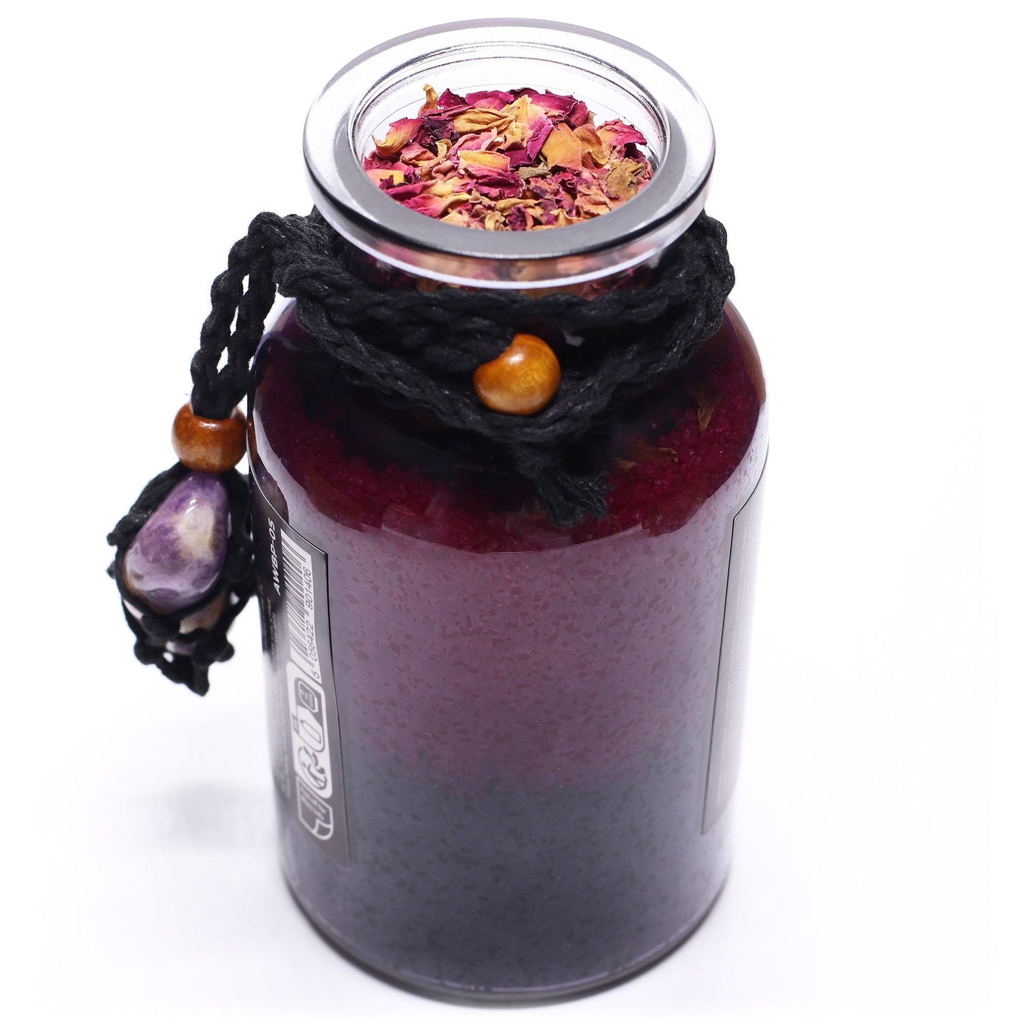 Witch Bath Spell Potion & Amethyst Crystal Amulet | Seduction | Witchy Self-Care Gift