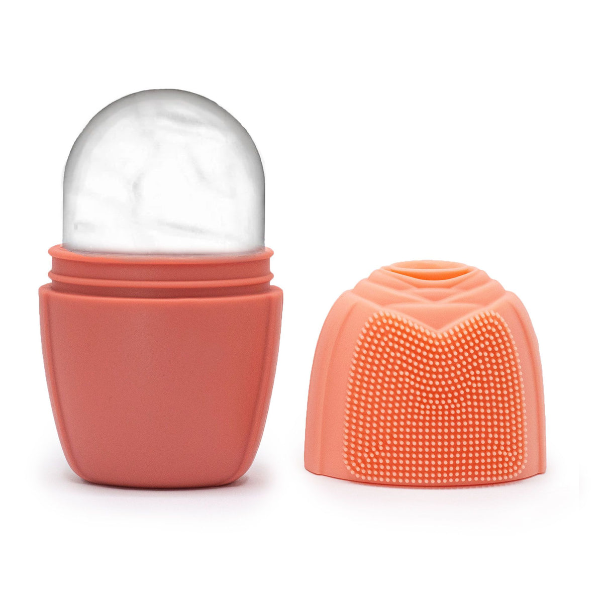 Silicone Ice Face Roller | Cooling Facial Massage Tool | Peach