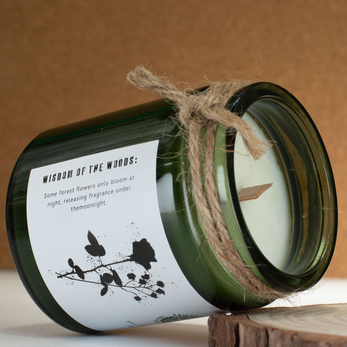 Midnight Rose Woodwick Soy Candle | Sage & Mintwood Dark Floral Home Fragrance Gift